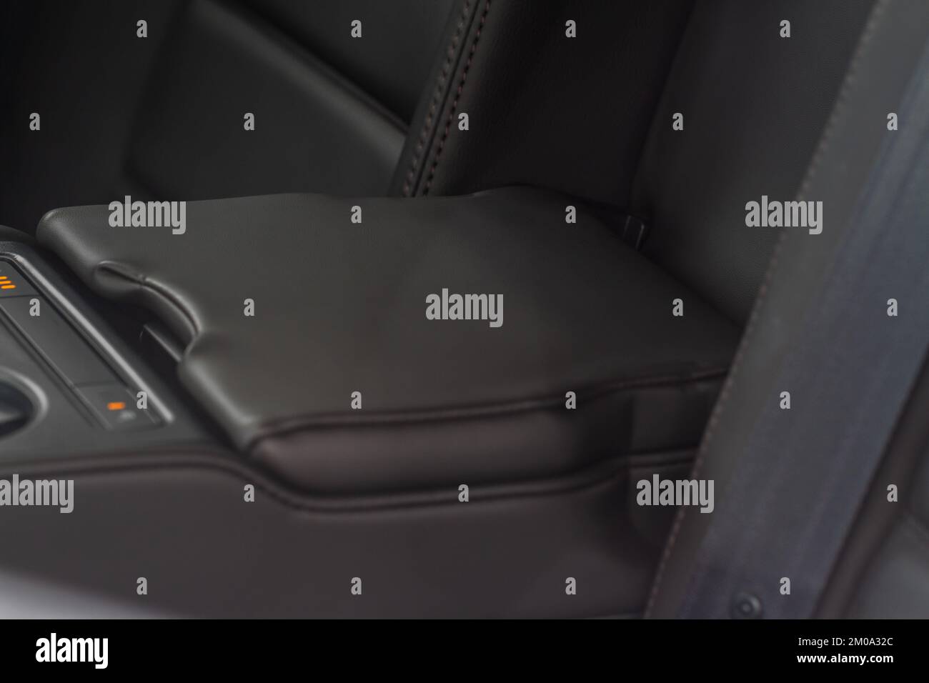 Closed car glove box compartment. Glove compartment of car Stock Photo