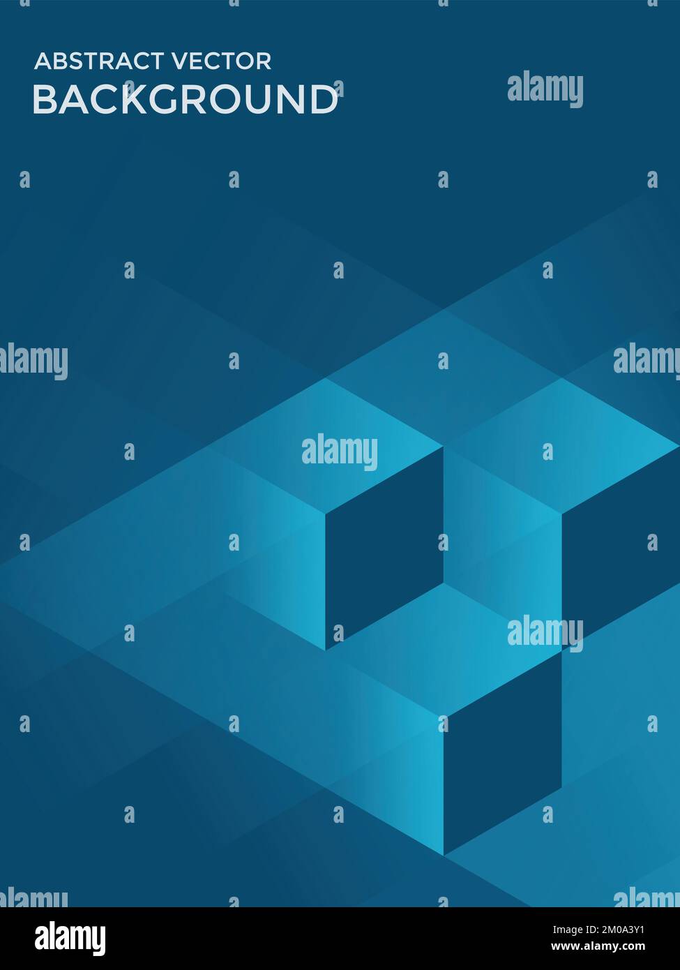 abstract geometric background with isometric cubes. eps10 vector for ...