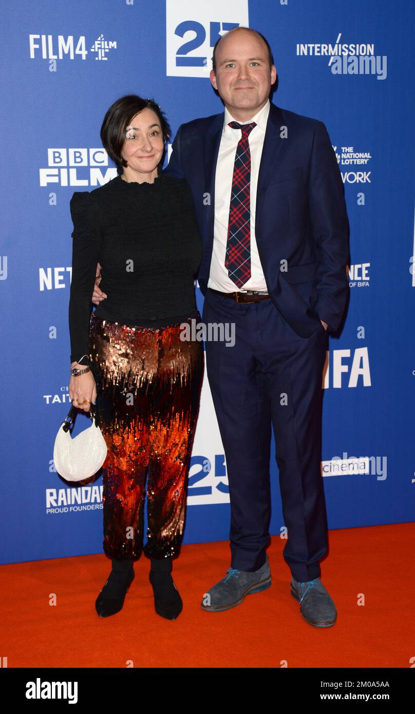 Photo Must Be Credited ©Alpha Press 078237 04/12/2022 Pandora Colin and Rory Kinnear British Independent Film BIFA Awards 2022 In London Stock Photo