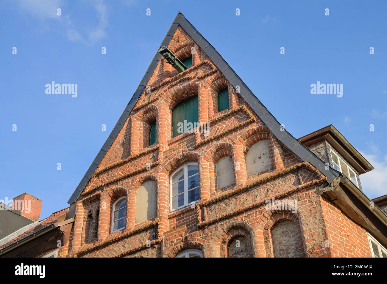 Giebel, Altbau, Rosenstraße, Lüneburg, Niedersachsen, Deutschland Stock Photo