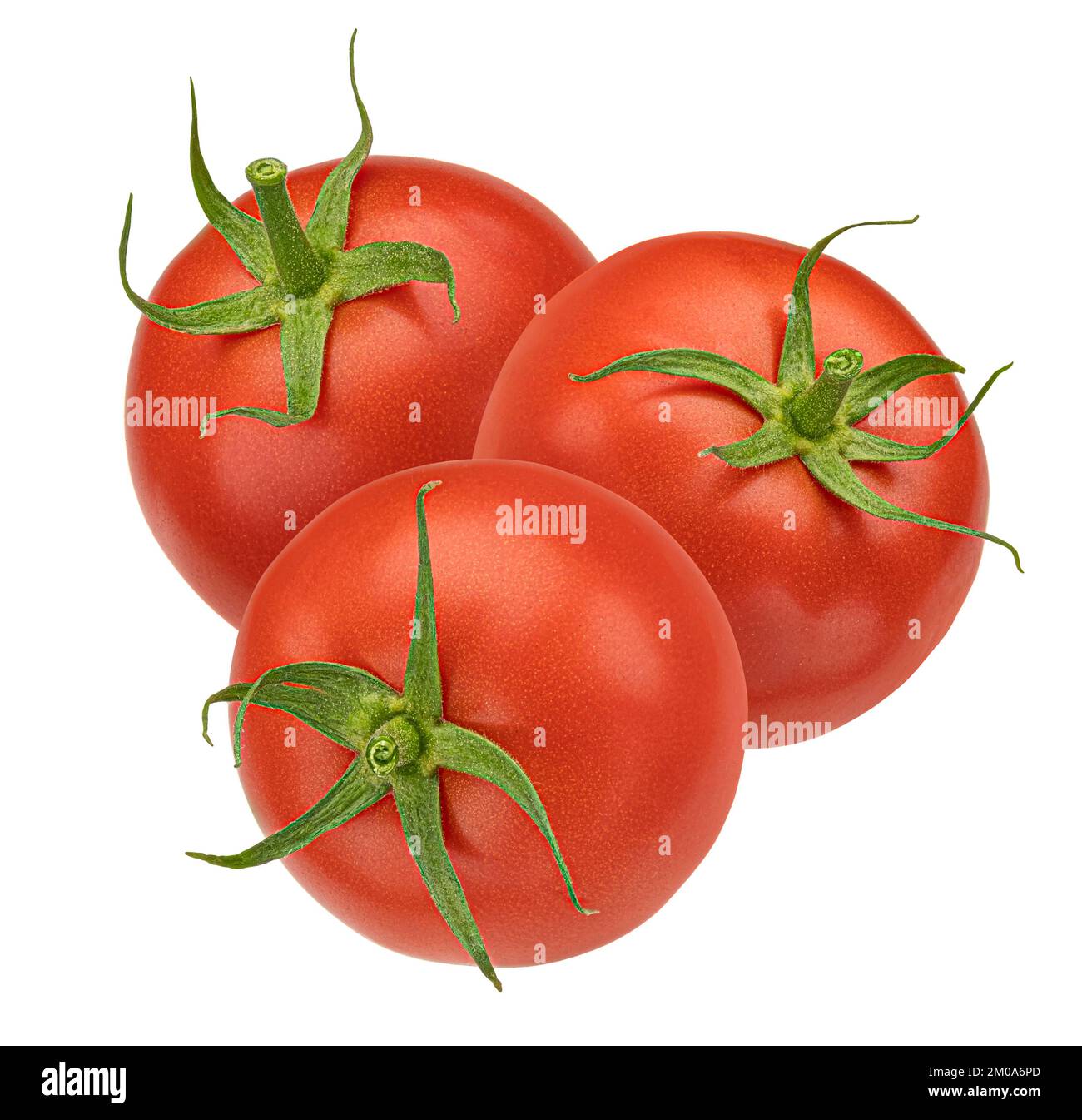 Cherry tomatoes isolated on white background Stock Photo