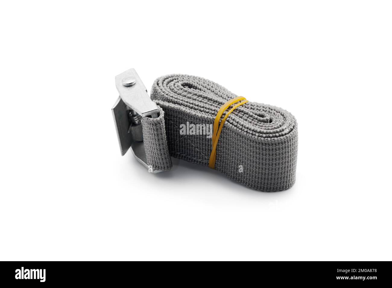 Luggage tie down strap. Closeup. Isolated on white background Stock Photo Alamy