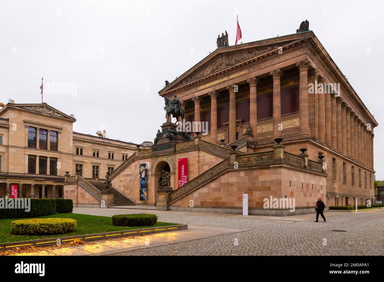 View of the Alte Nationalgalerie. Mitte, Berlin, Germany, Europe. Stock Photo