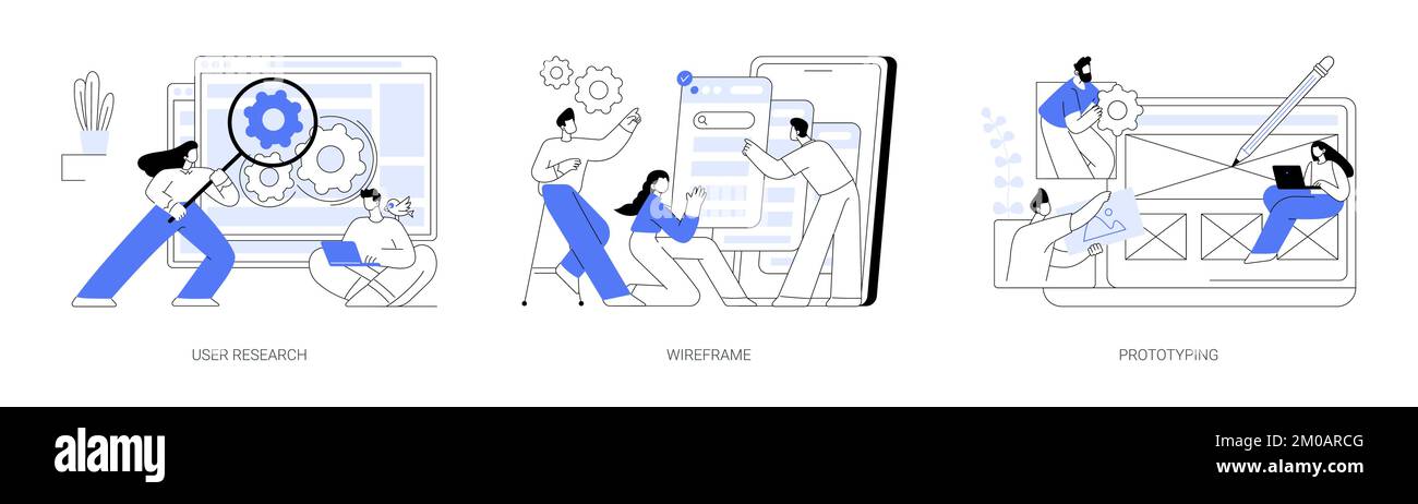 UX design abstract concept vector illustrations Stock Vector Image ...