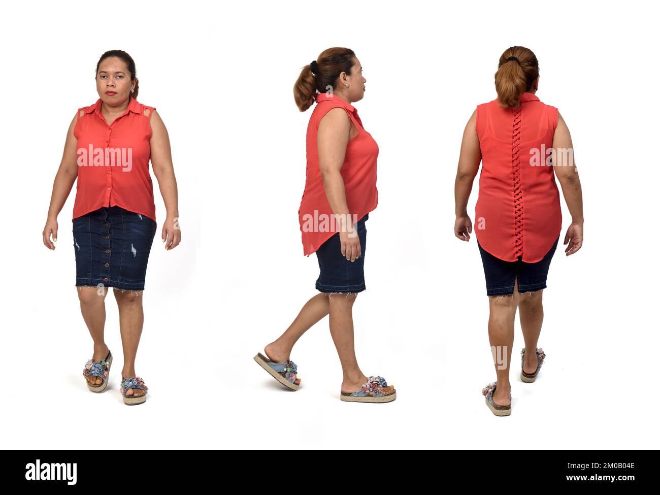 Same woman back front Cut Out Stock Images Pictures Alamy