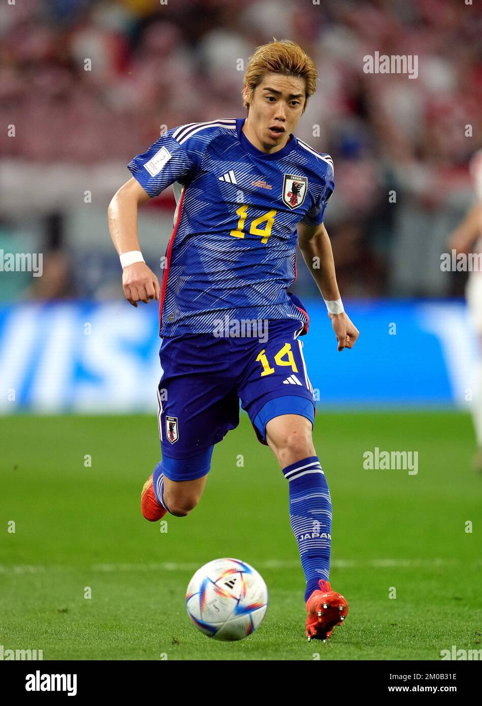 Japan’s Junya Ito during the FIFA World Cup Round of Sixteen match at ...