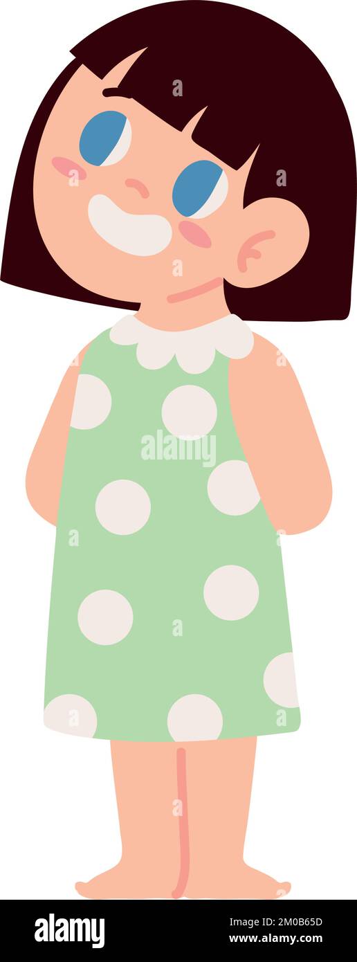 cute little girl Stock Vector Image & Art - Alamy
