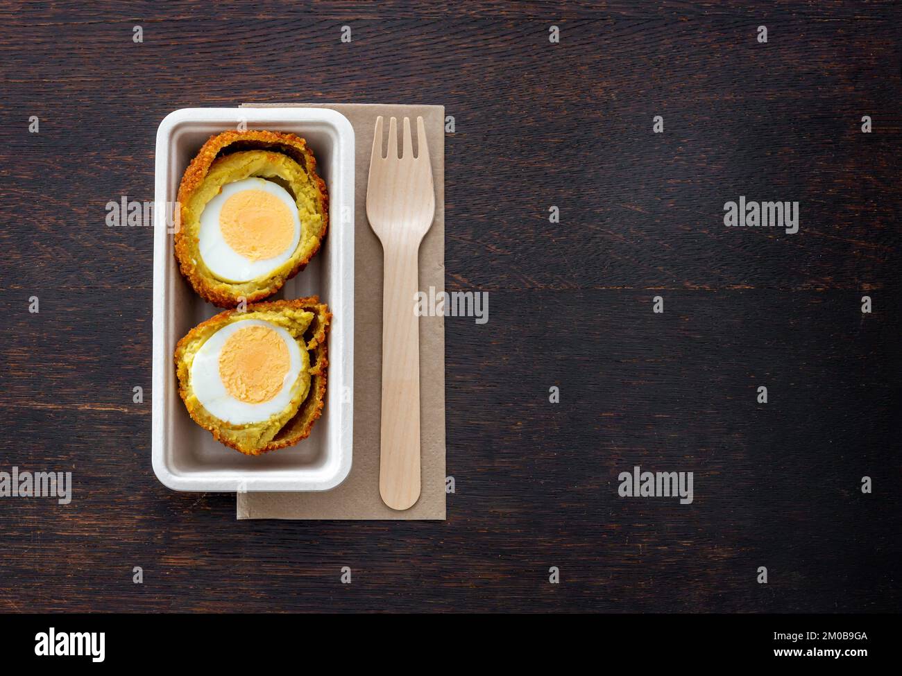 Dutch deep fried snack from Province Groningen called Eierbal on the