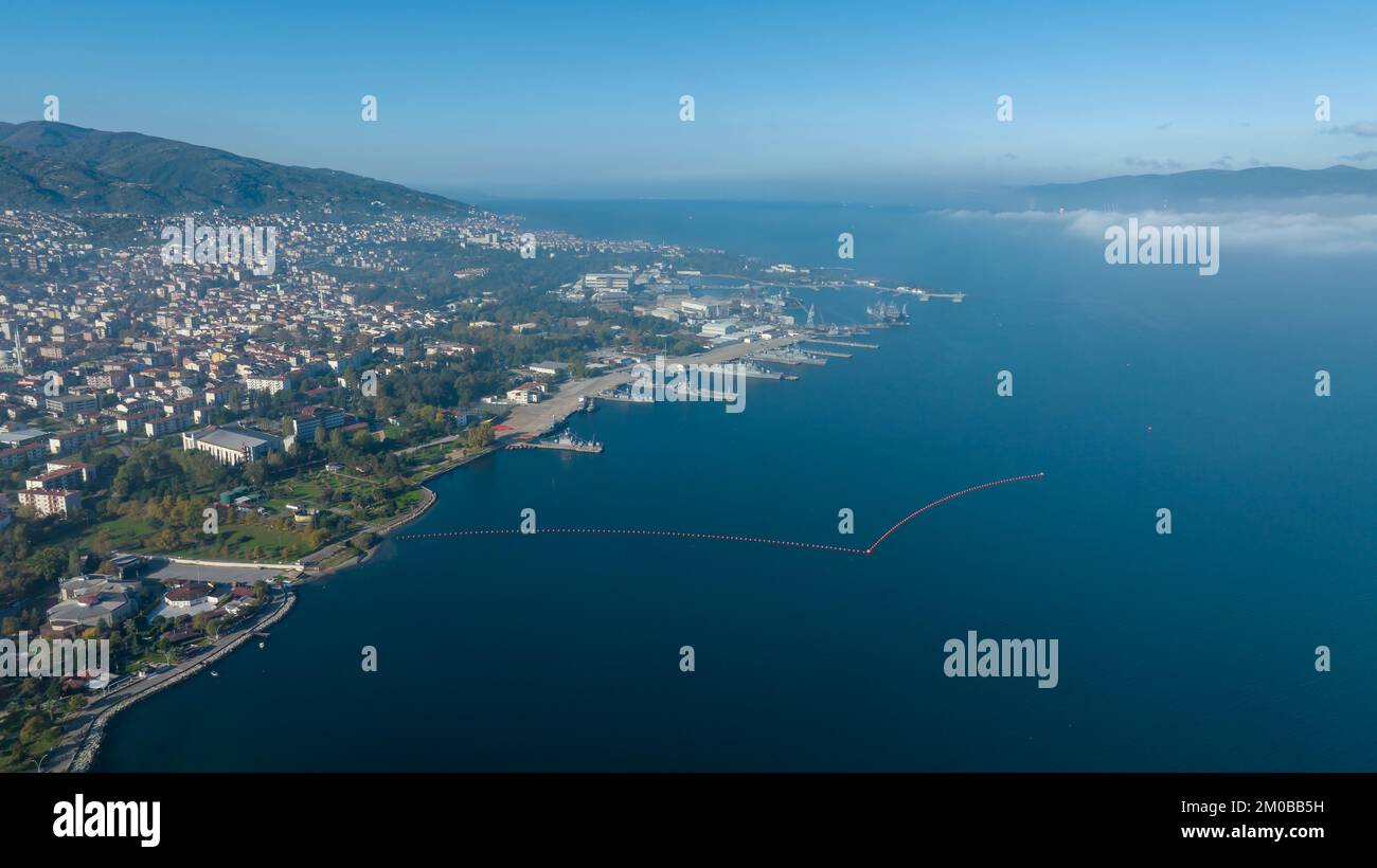 Kocaeli Province is located at the easternmost end of the Marmara Sea around the Gulf of Izmit. Stock Photo