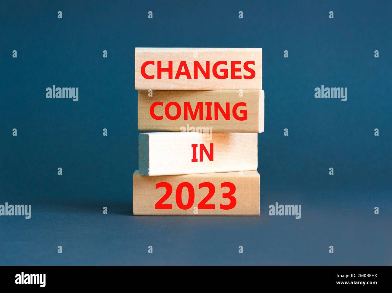 Changes coming in 2023 symbol. Concept word Changes coming in 2023 on ...