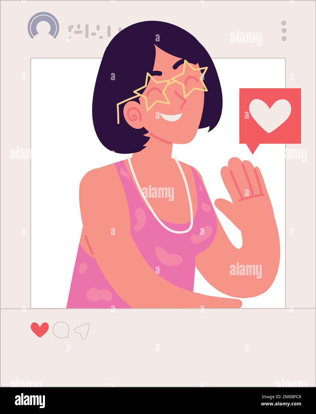 influencer woman picture Stock Vector Image & Art Alamy