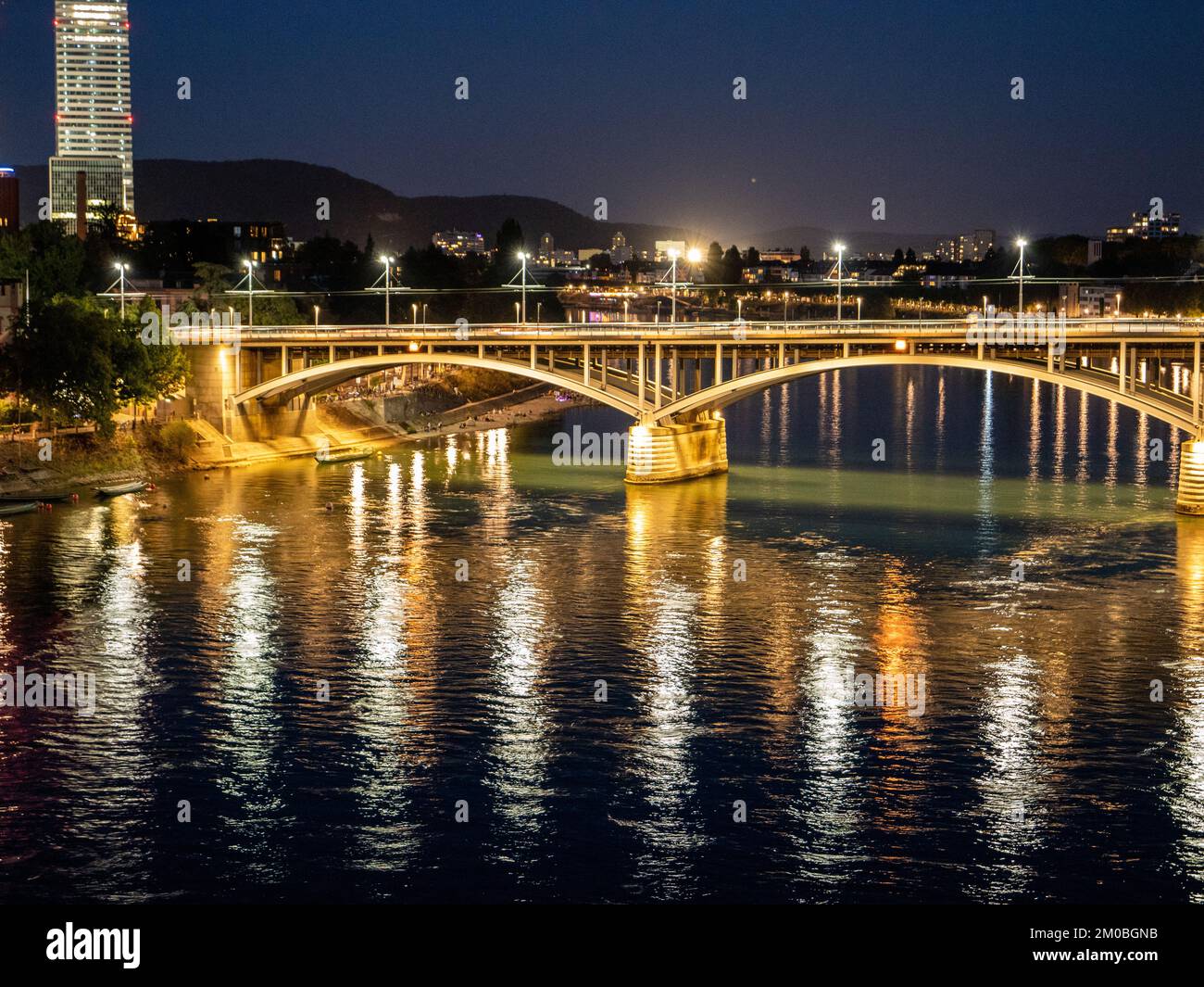 Bridge in Basel City, Switzerland Stock Photo