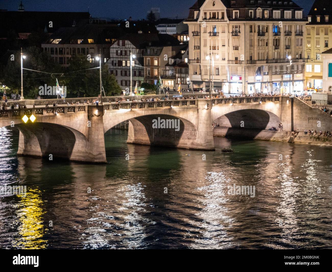 Bridge in Basel City, Switzerland Stock Photo