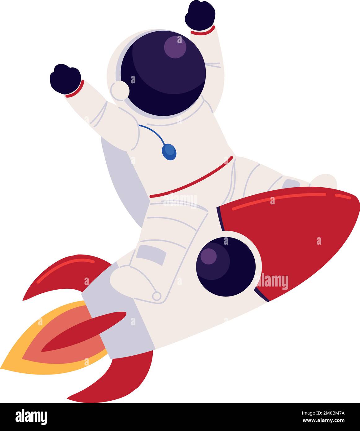astronaut on rocket Stock Vector Image & Art - Alamy
