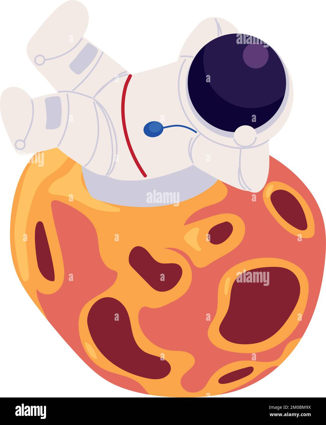 astronaut and asteroid Stock Vector Image & Art - Alamy