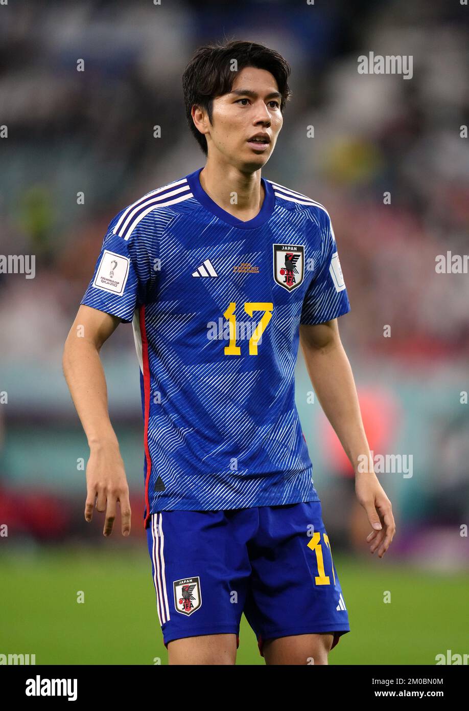 Japan’s Ao Tanaka during the FIFA World Cup Round of Sixteen match at