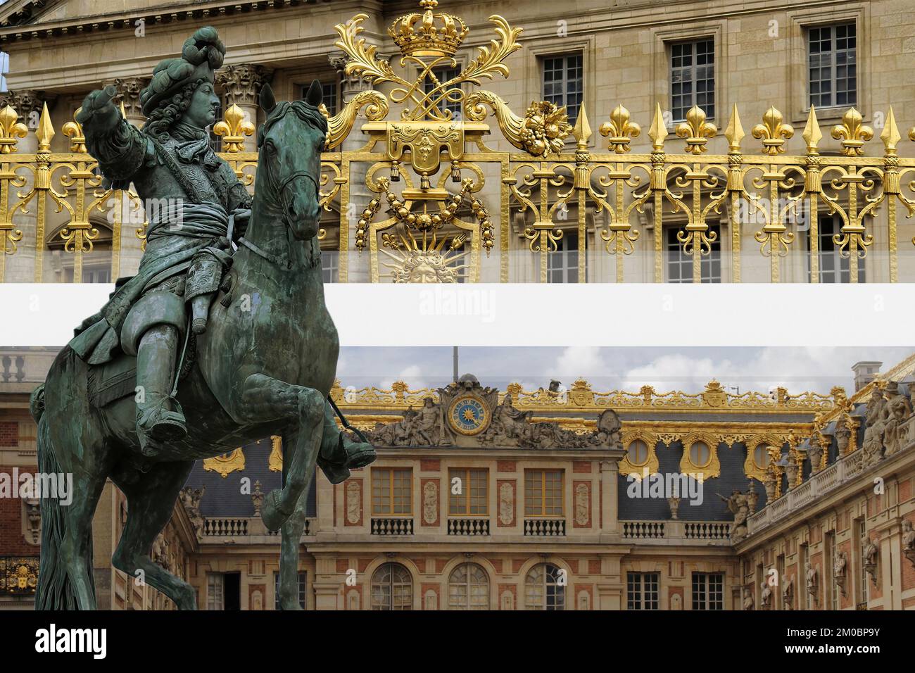 The beautiful Palace of Versailles one of the iconic symbols of French architecture Stock Photo 