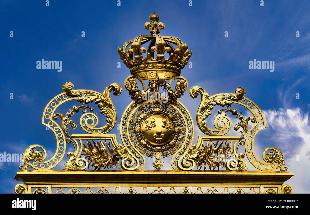 The beautiful Palace of Versailles one of the iconic symbols of French architecture Stock Photo 