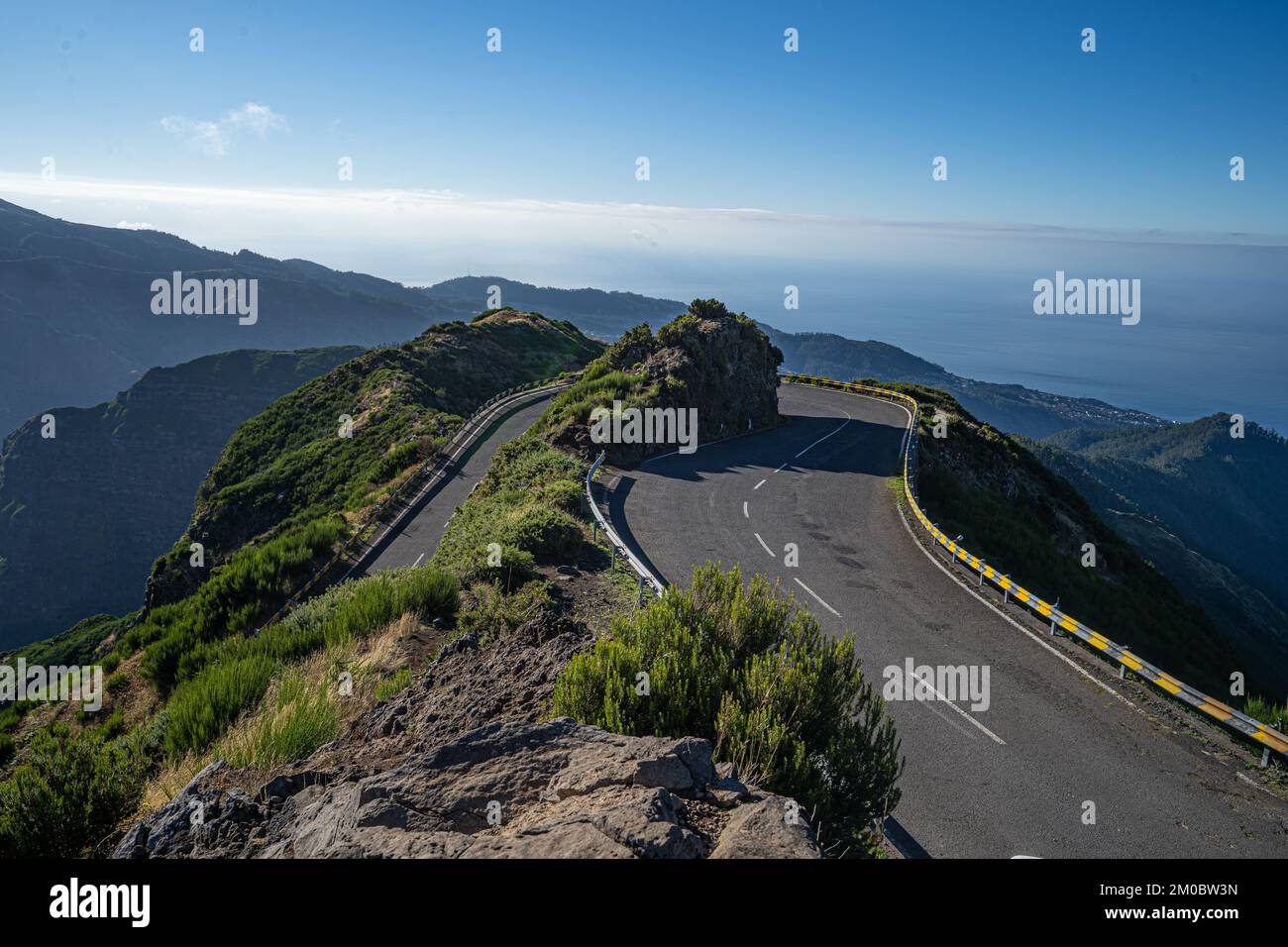 View of the mountains and rocks near Arieiro peak, one of the highest