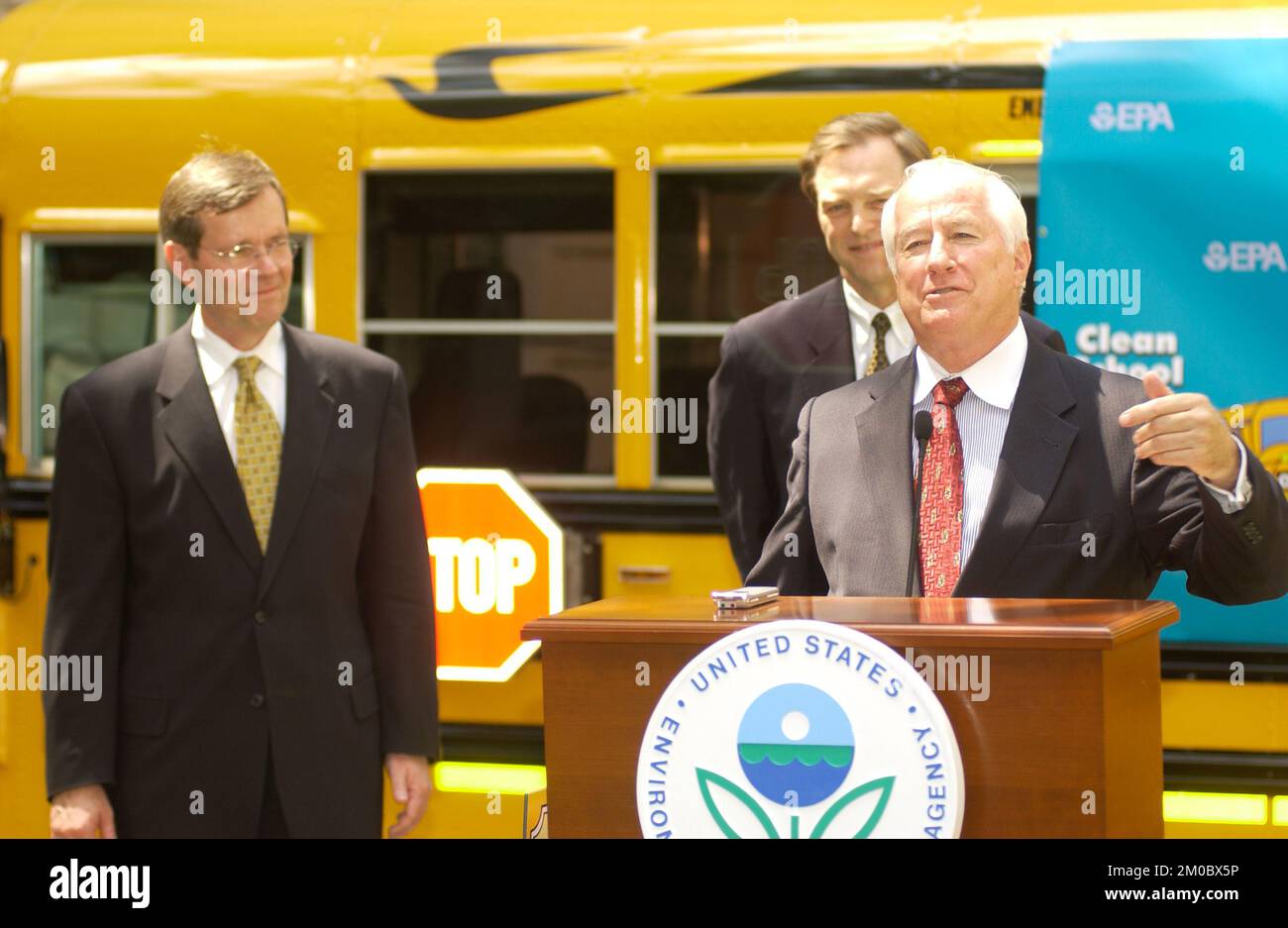 Clean School Bus; Tomorrow's Technology for Today's Engines event , Environmental Protection Agency Stock Photo