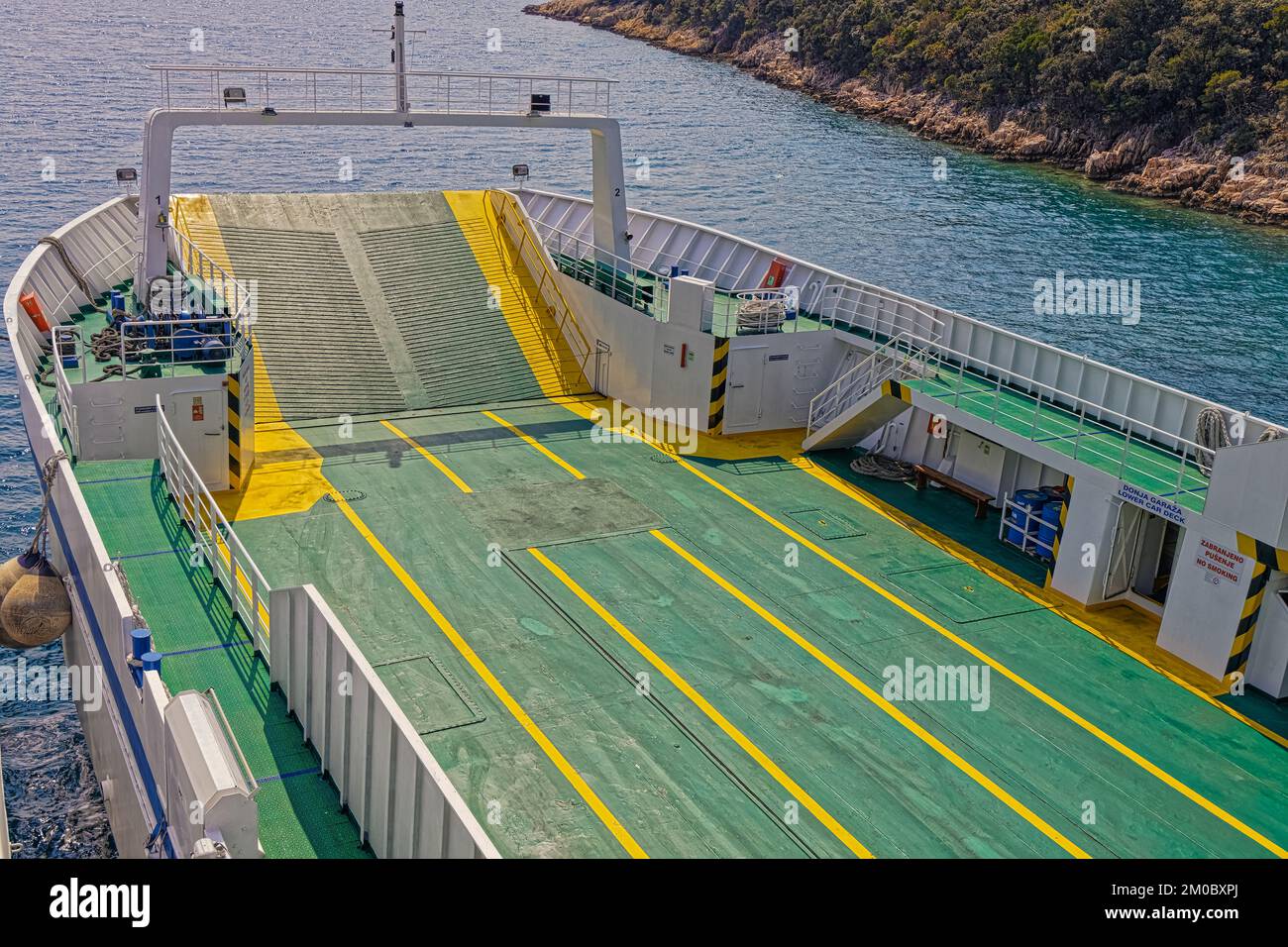 Ramp on the ferry Kornati in Porozina port Stock Photo - Alamy