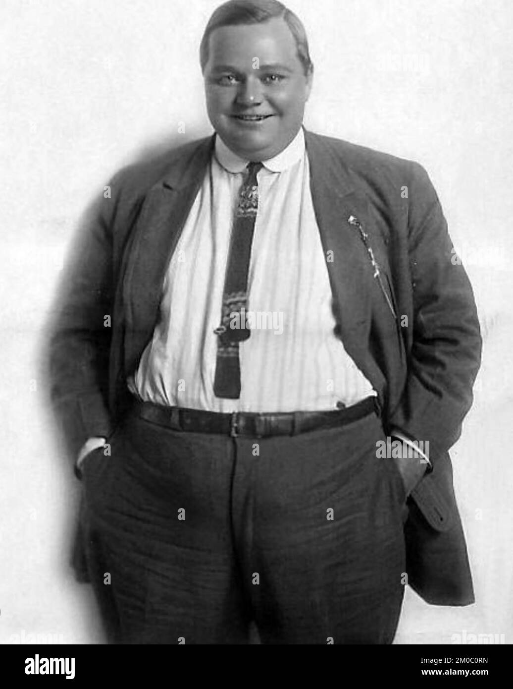 ROSCOE 'FATTY' ARBUCKLE (1887-1933) American silent film actor about 1920 Stock Photo