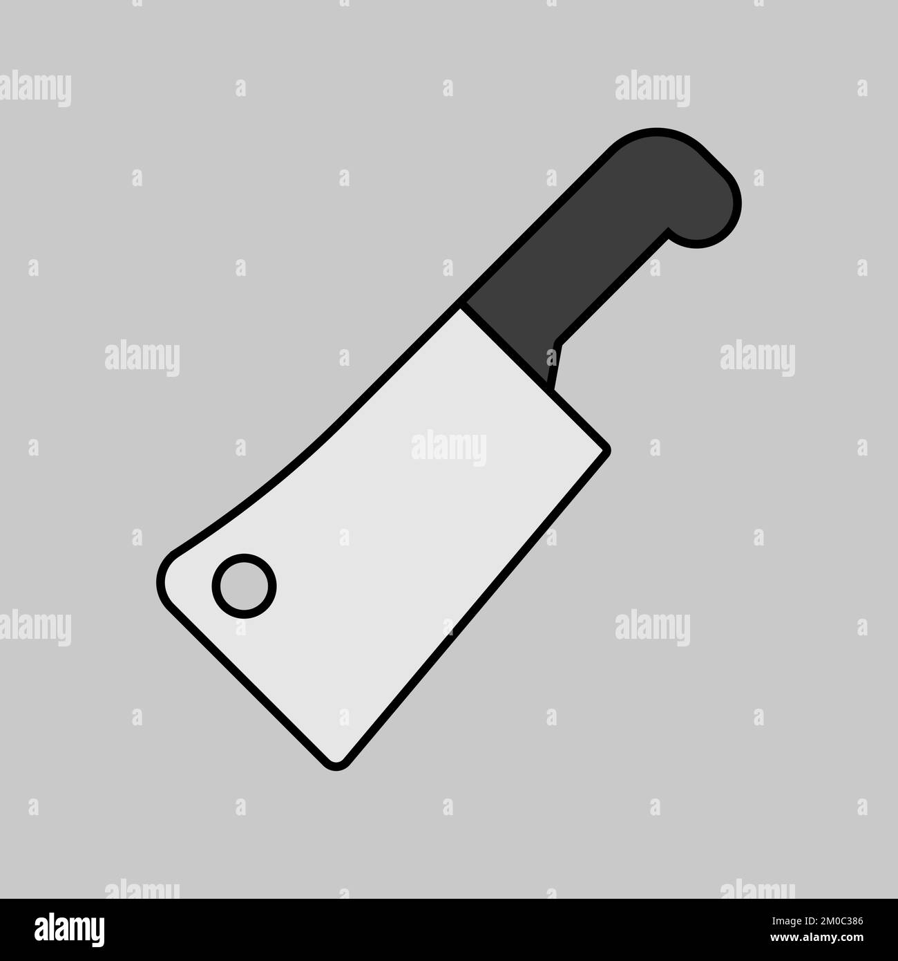 Meat chopper vector grayscale icon. Kitchen appliance. Graph symbol for ...