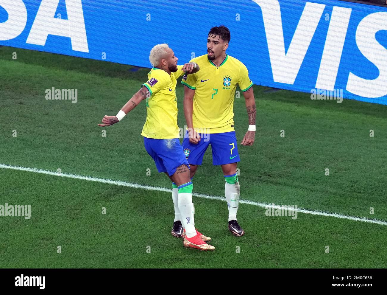 Brazil s Lucas Paqueta right Celebrates Scoring Their Side s Fourth Brazil s Lucas Paqueta right Celebrates Scoring Their Side s Fourth