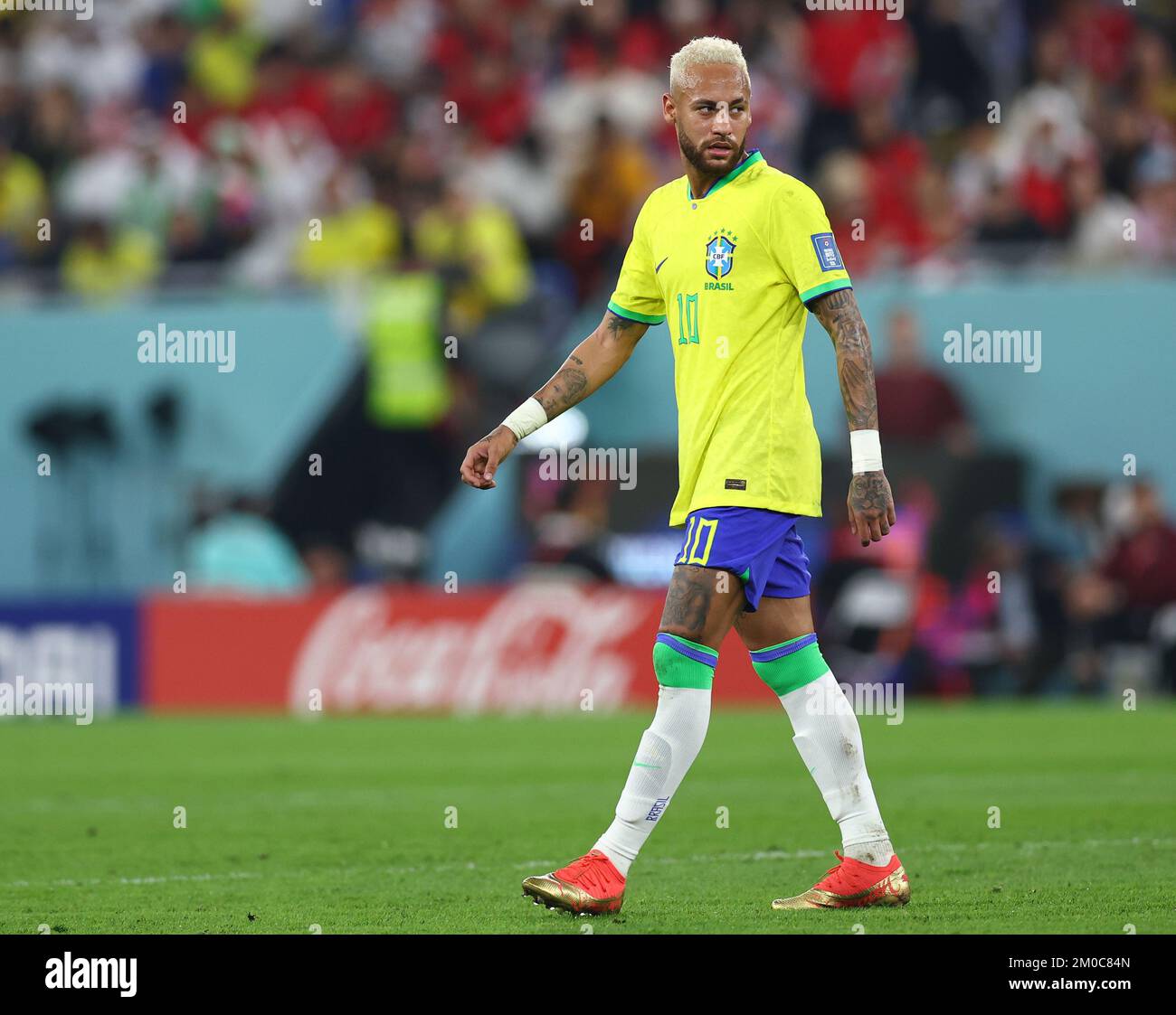 Doha Qatar 5th December 2022 Neymar Jr Of Brazil During The FIFA doha-qatar-5th-december-2022-neymar-jr-of-brazil-during-the-fifa
