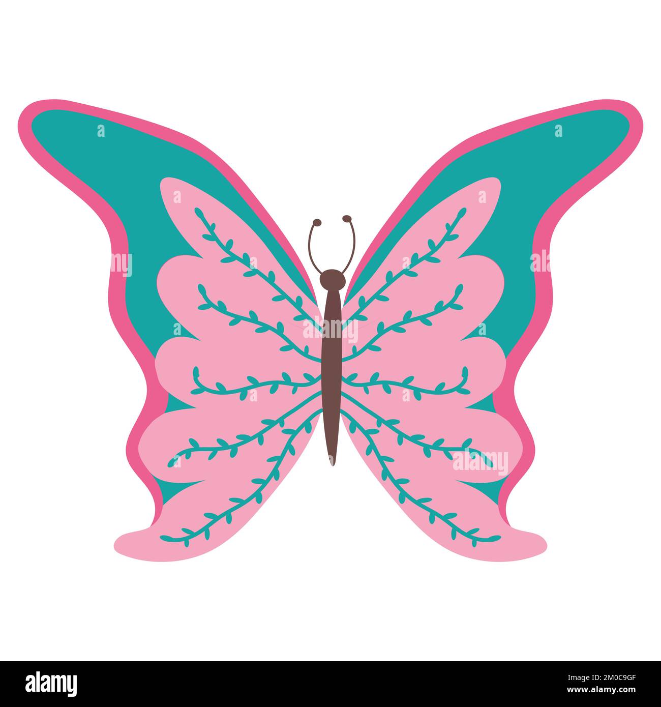 colorful butterfly vector Stock Vector Image & Art - Alamy