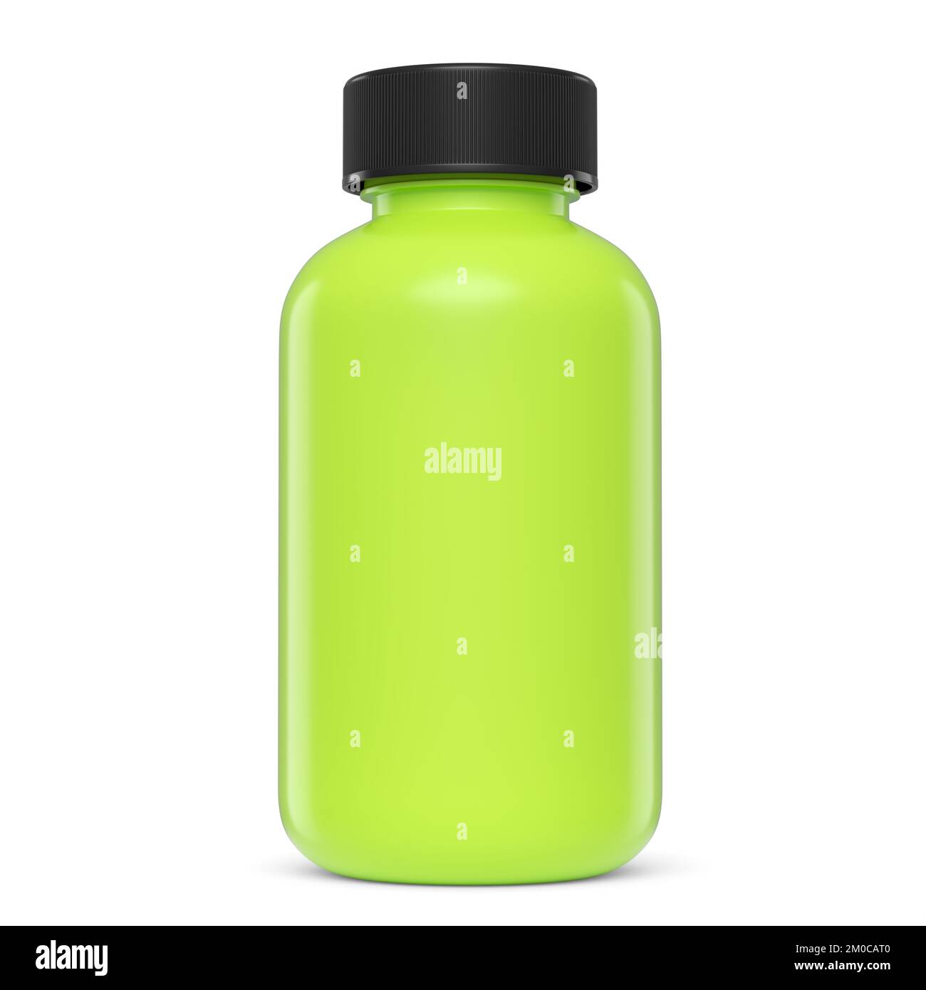 Green plastic jar for sport nutrition whey protein and gainer powder ...