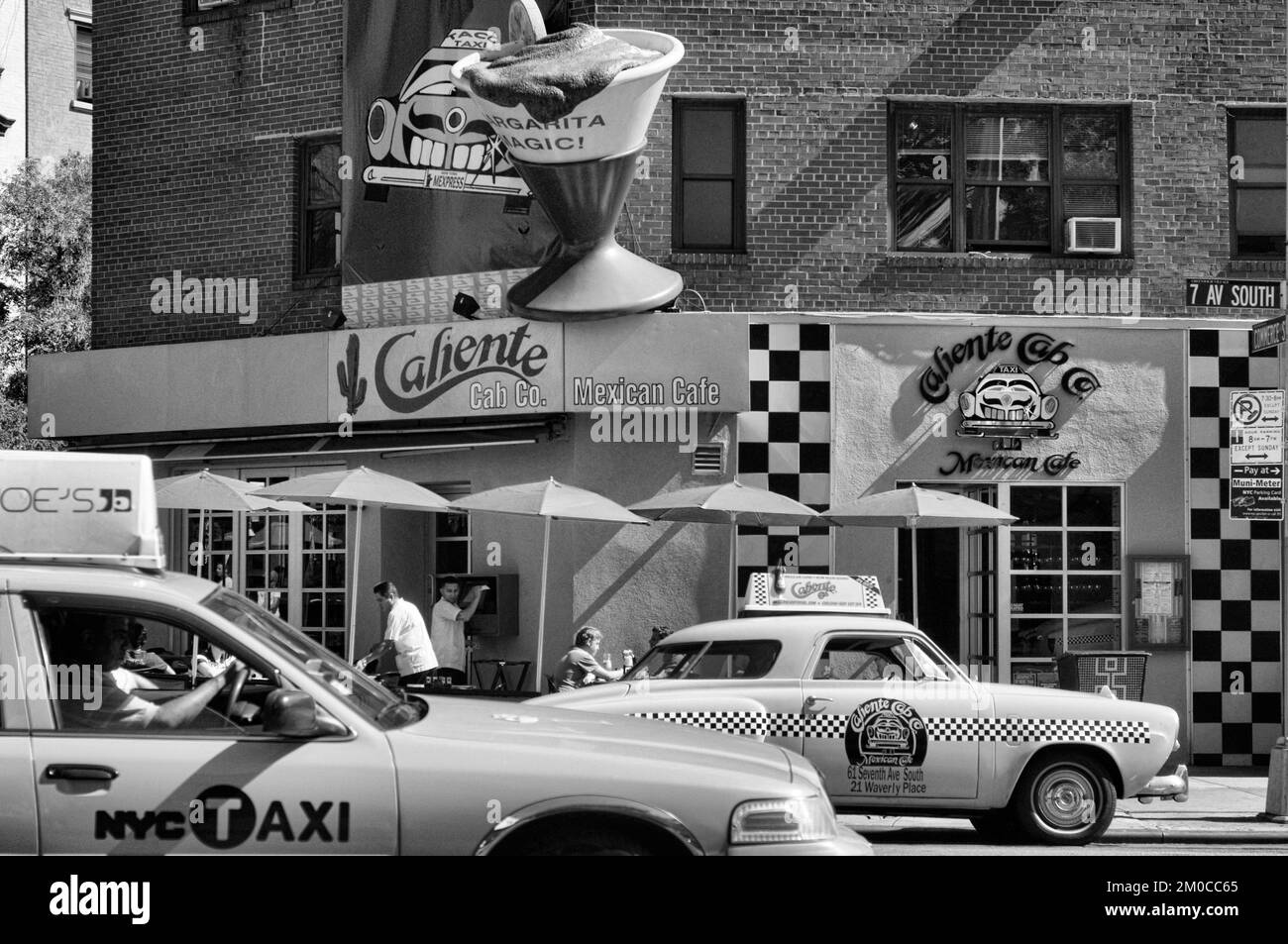 Caliente Cab Restaurant in Greenwich Village, Manhattan, New York, USA Stock Photo