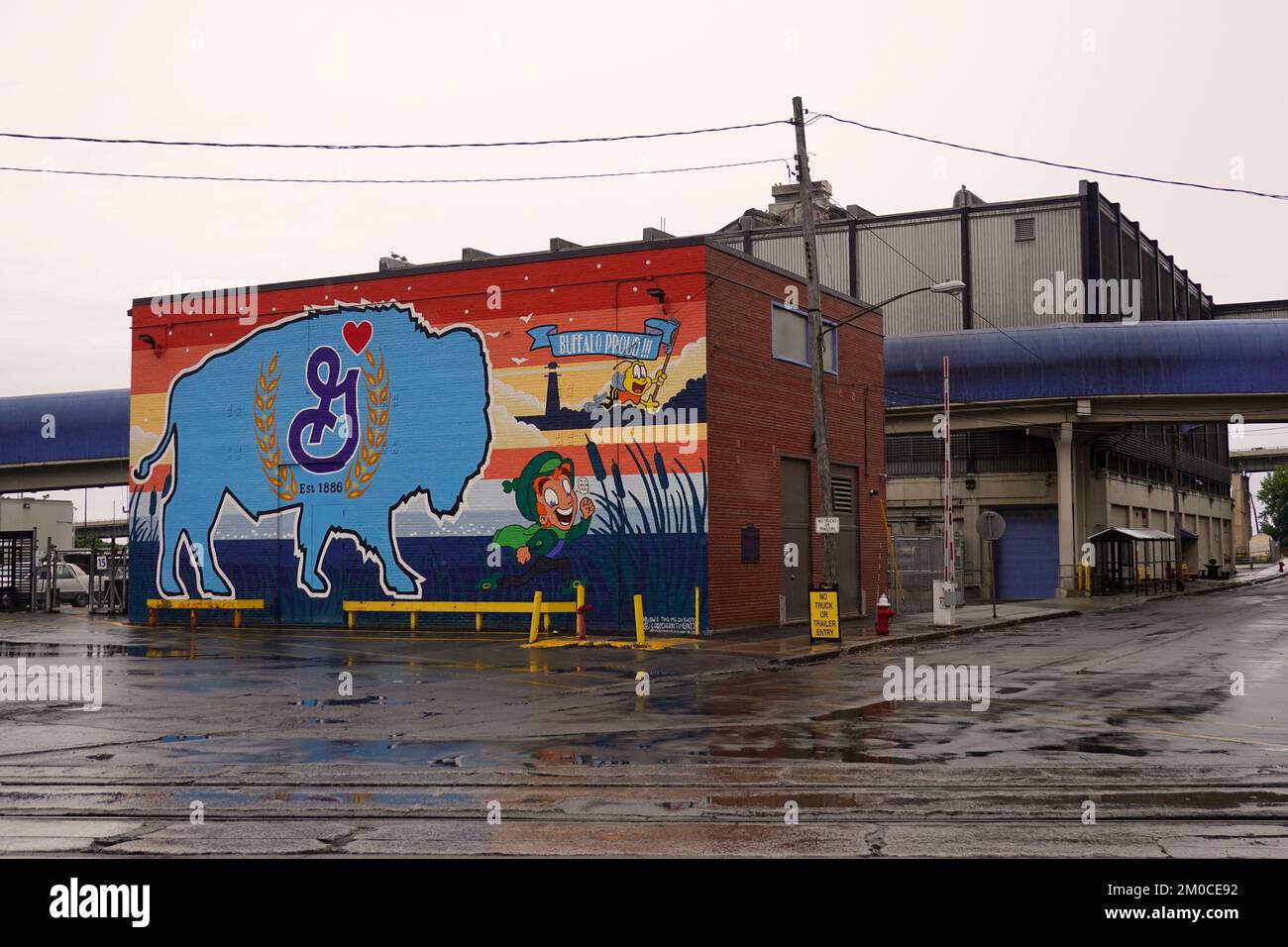 General Mills commercial and Industrial plant in Buffalo NY Stock Photo