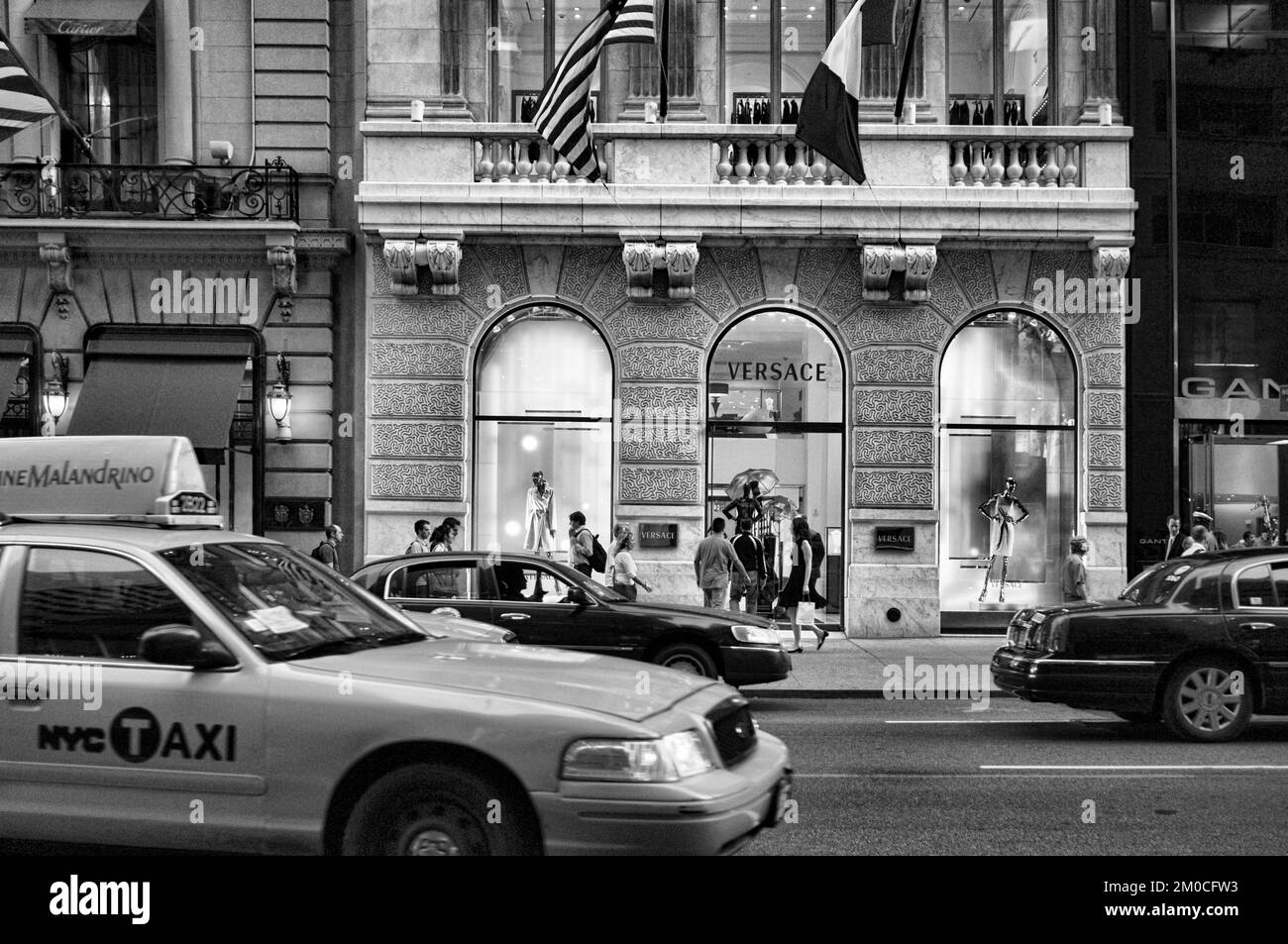 Showcase Versace store on Fifth Avenue. Manhattan New York USA Stock Photo