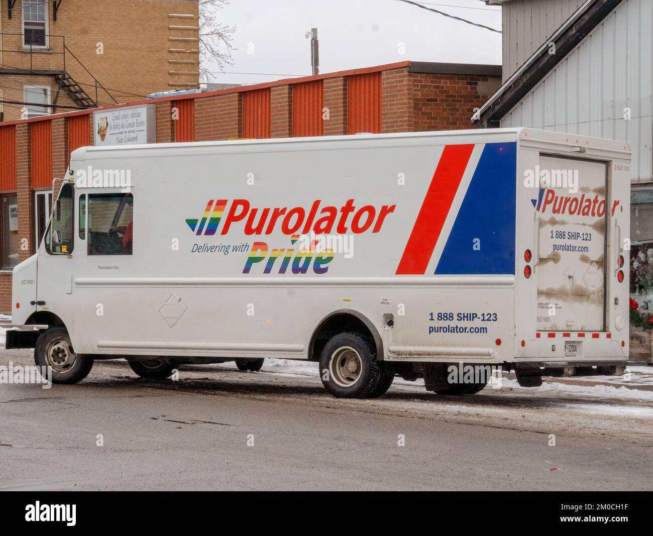 New Liskeard, Ontario, Canada December 5, 2022 Purolator pride