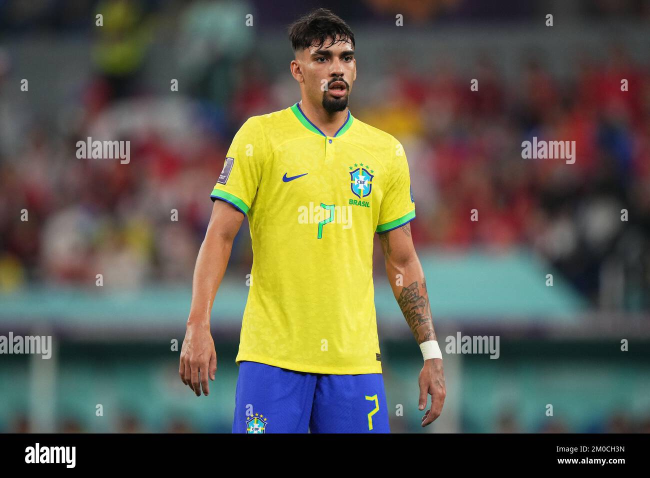 Lucas Paqueta Of Brazil During The FIFA World Cup Qatar 2022 Match lucas-paqueta-of-brazil-during-the-fifa-world-cup-qatar-2022-match