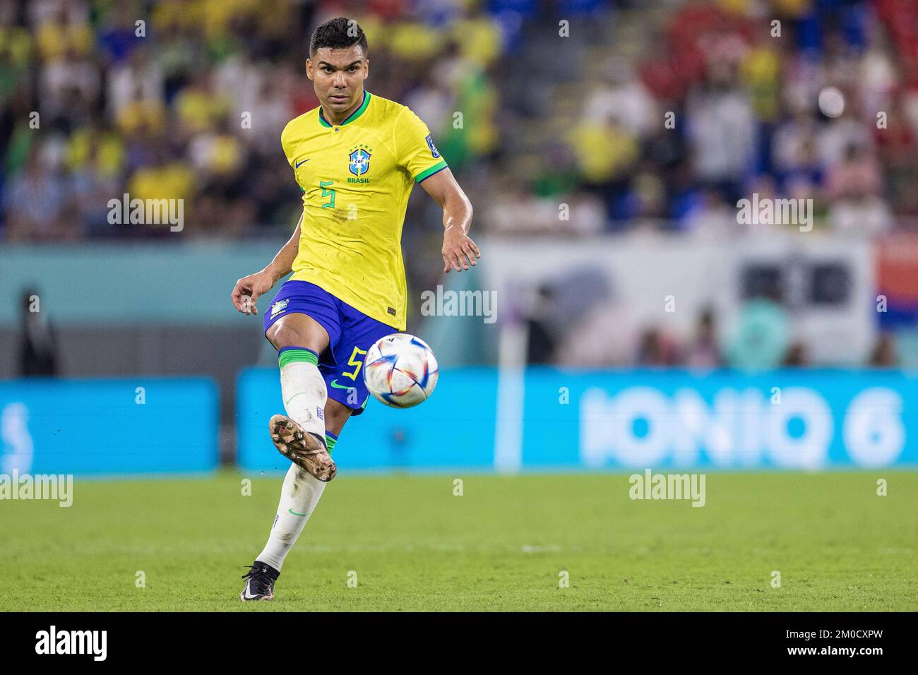 Doha, Catar. 06th Dec, 2022. Casemiro of Brazil during a match between ...