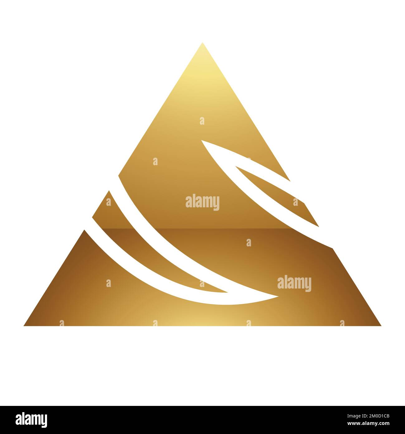 Golden Letter S Symbol on a White Background - Icon 2 Stock Vector ...
