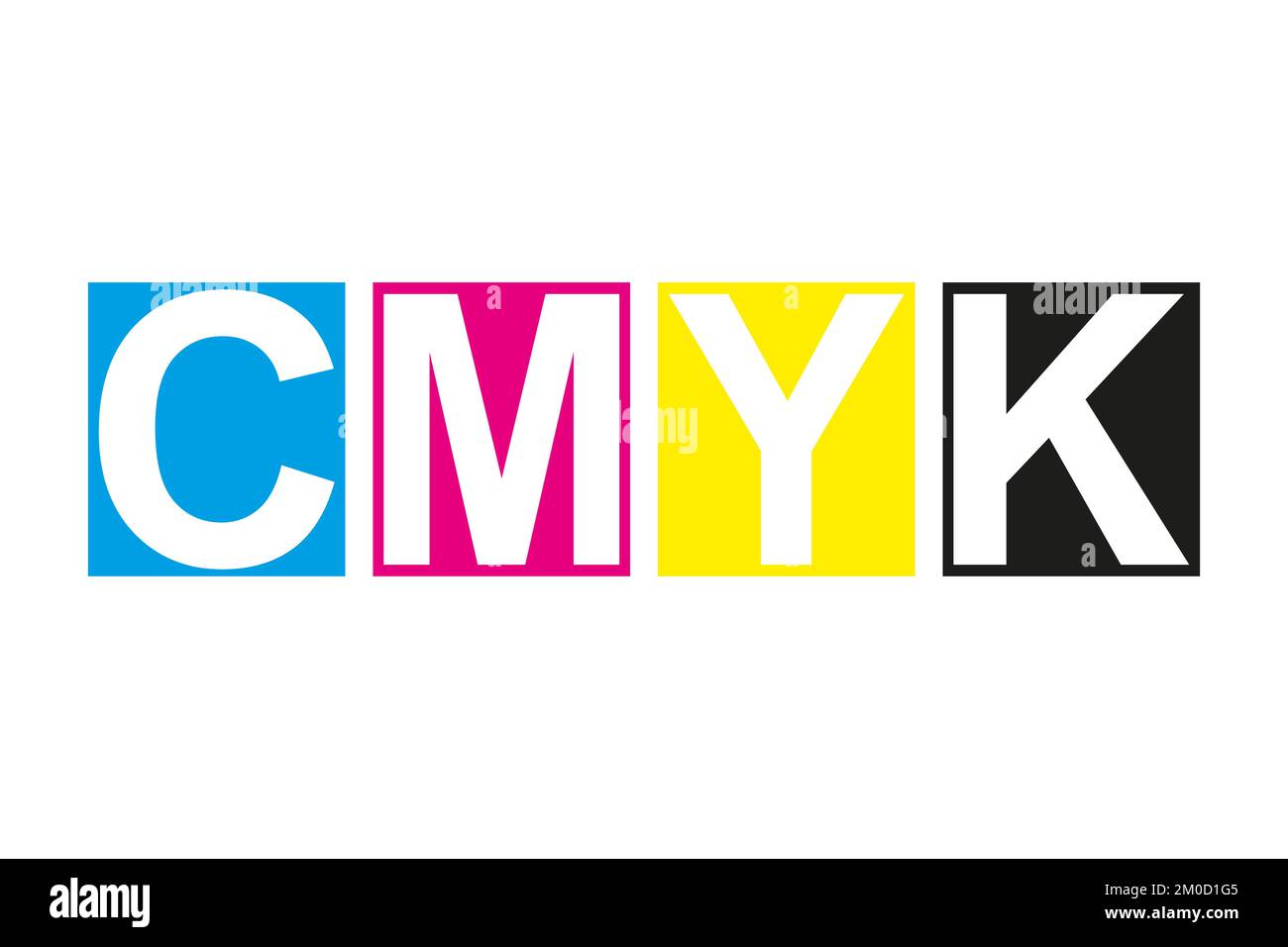 Cmyk print icon. Four squares in cmyk colors symbol. Cyan, magenta ...