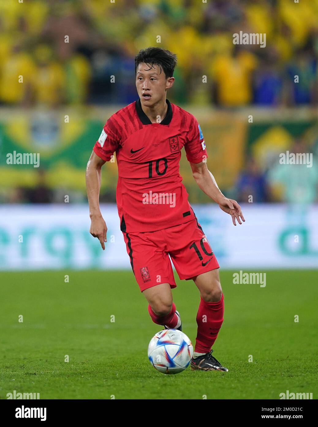 South Korea's Lee Jae-sung during the FIFA World Cup Round of Sixteen match  at Stadium 974 in Doha, Qatar. Picture date: Monday December 5, 2022 Stock  Photo - Alamy