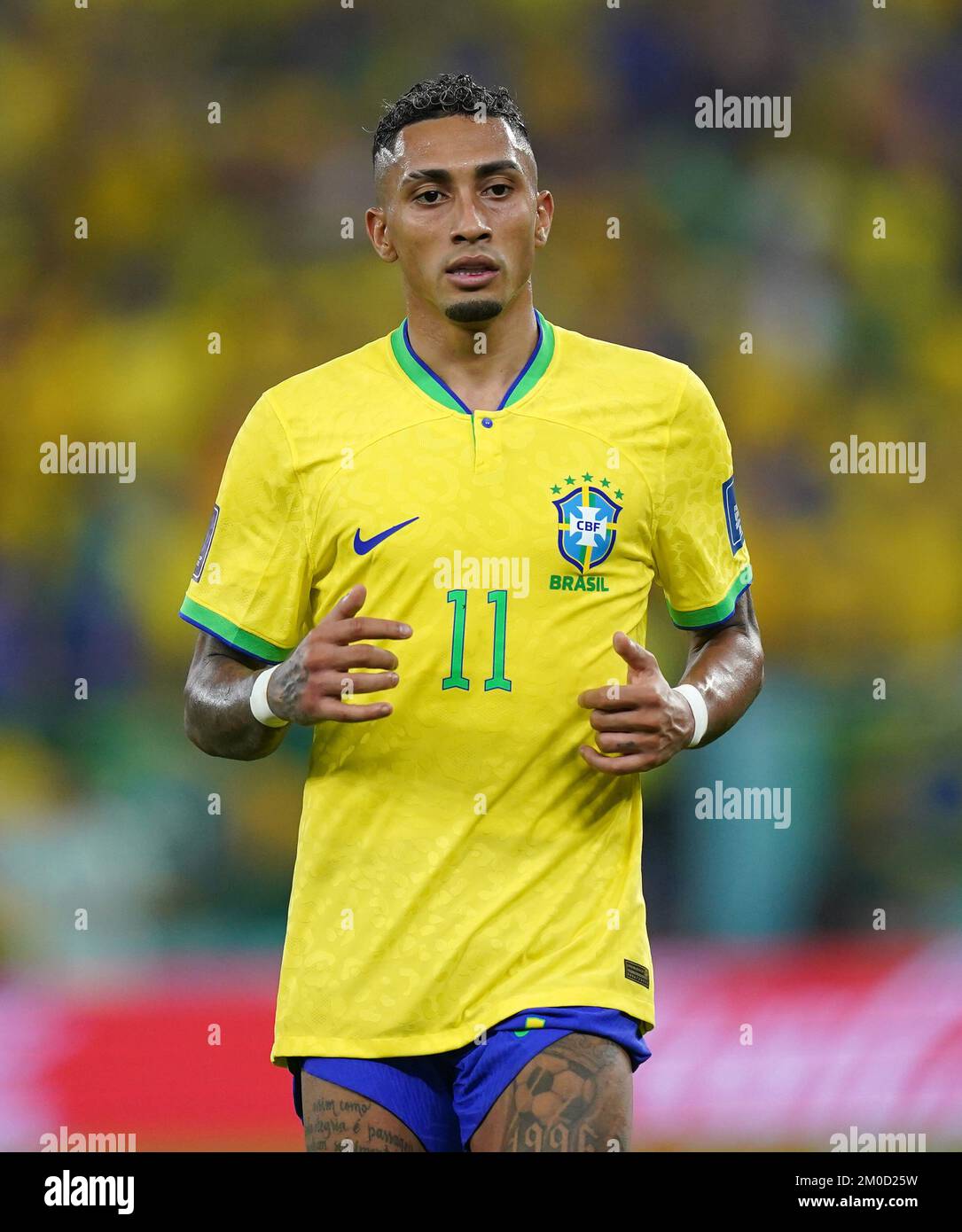 Brazil's Raphinha during the FIFA World Cup Round of Sixteen match at