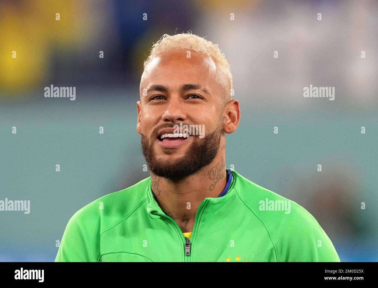 Brazil's Neymar during the FIFA World Cup Round of Sixteen match at Stadium 974 in Doha, Qatar. Picture date: Monday December 5, 2022. Stock Photo