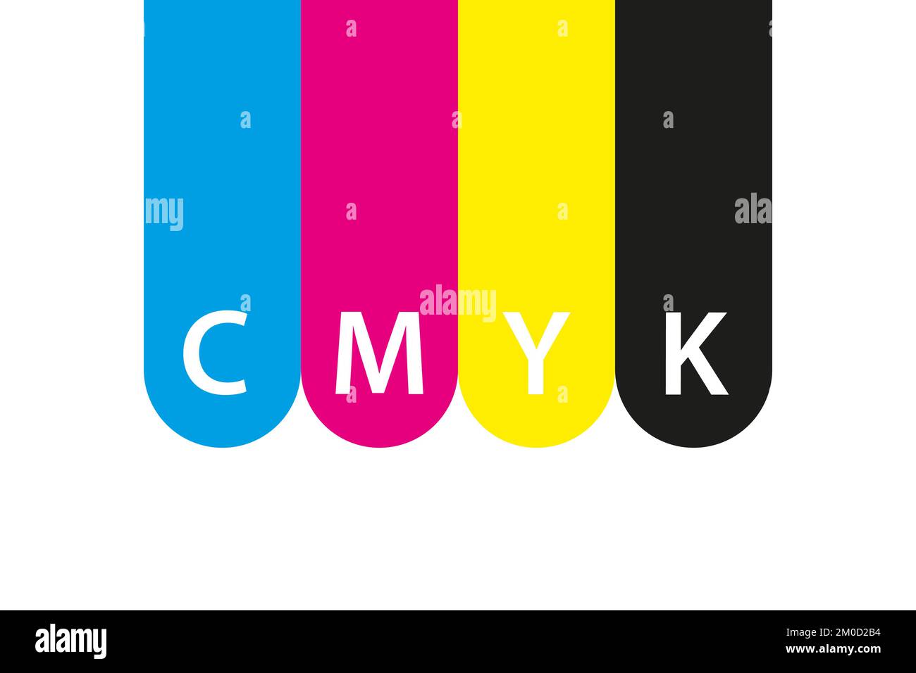 Cmyk print icon. Four circles in cmyk colors symbols. Cyan, magenta, yellow, key, black wheels
