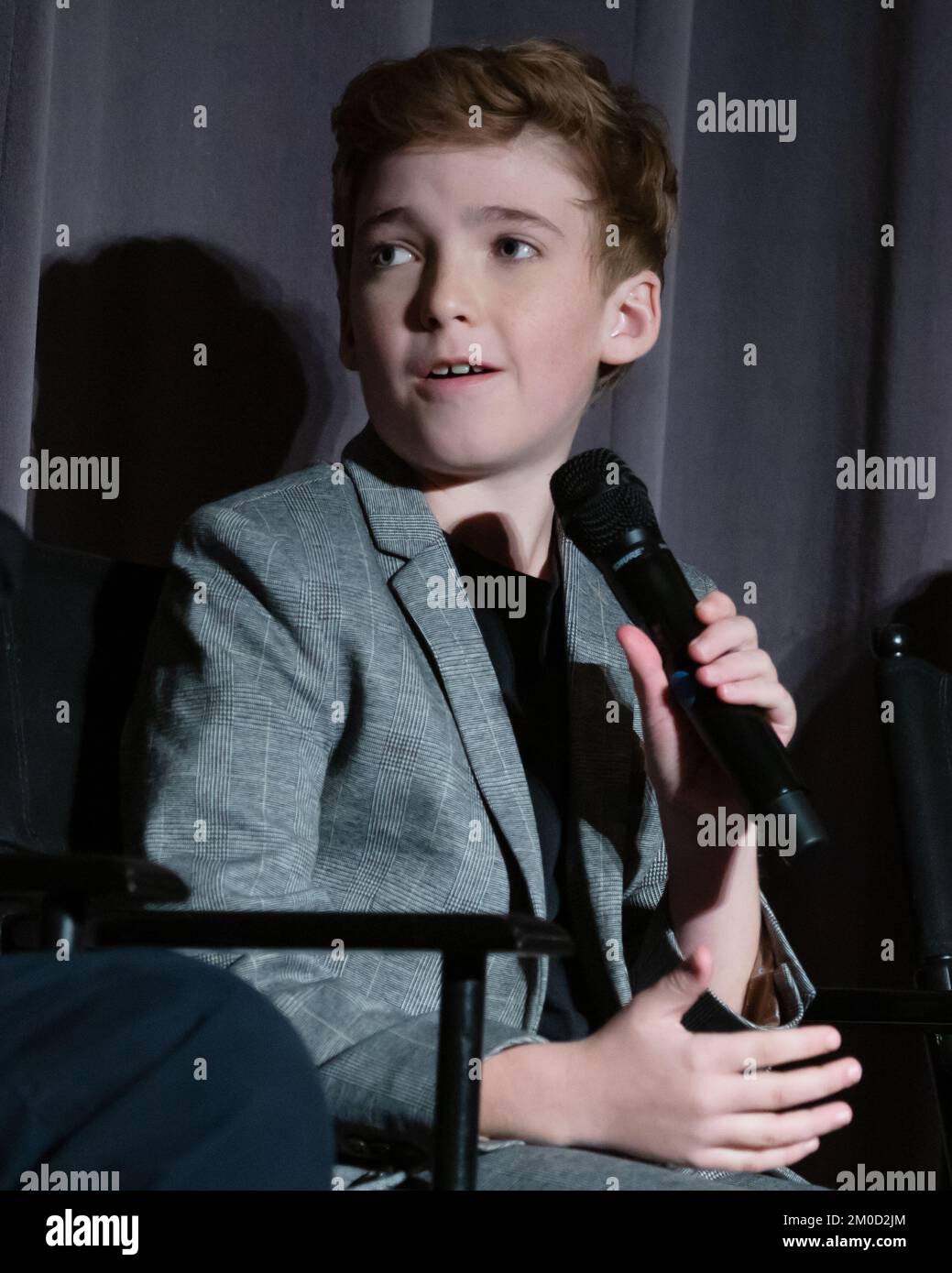December 3, 2022: Carson Minniear participates in a Q&A after a Private ...