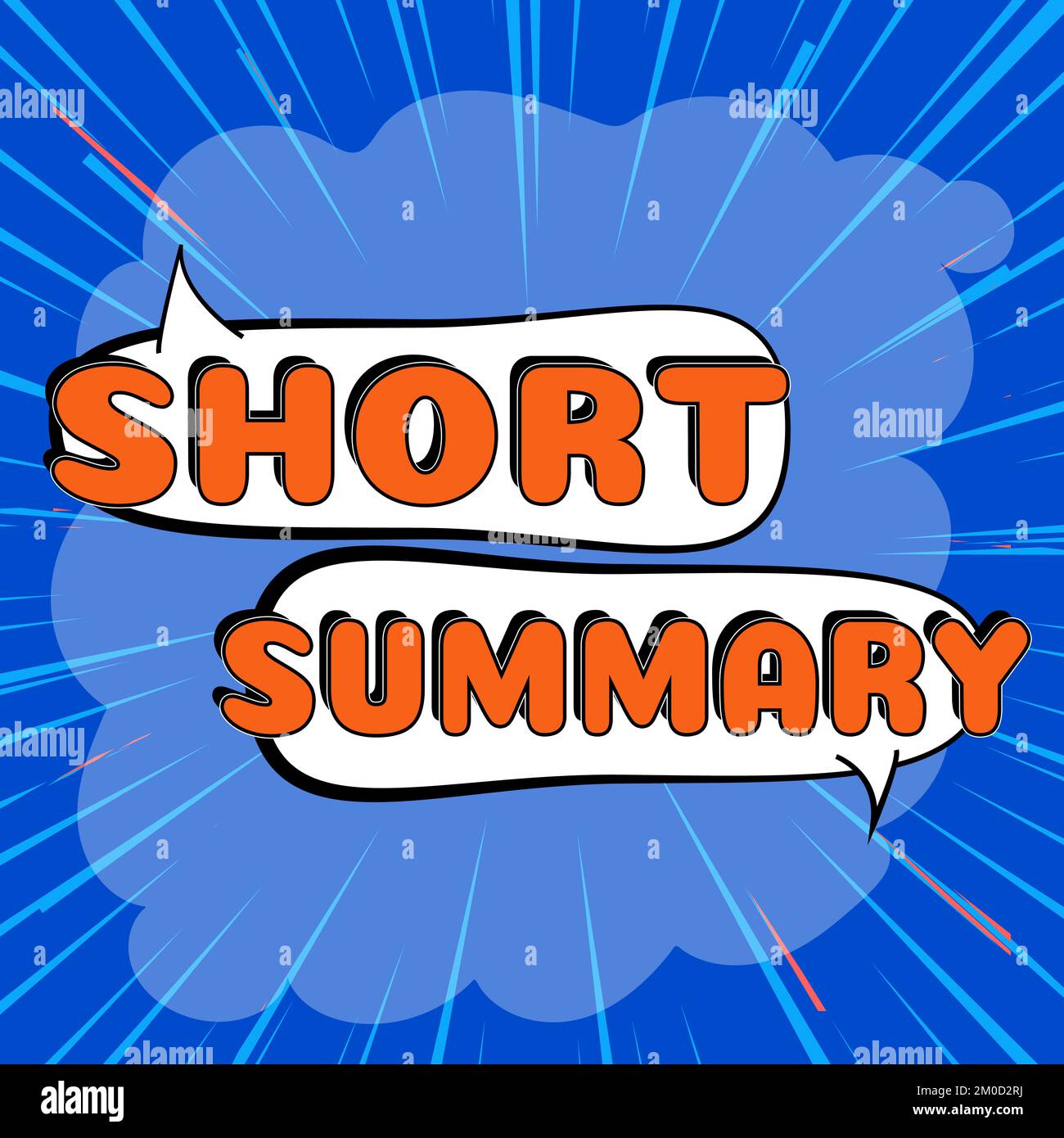 Text sign showing Short Summary. Word Written on Brief statement of