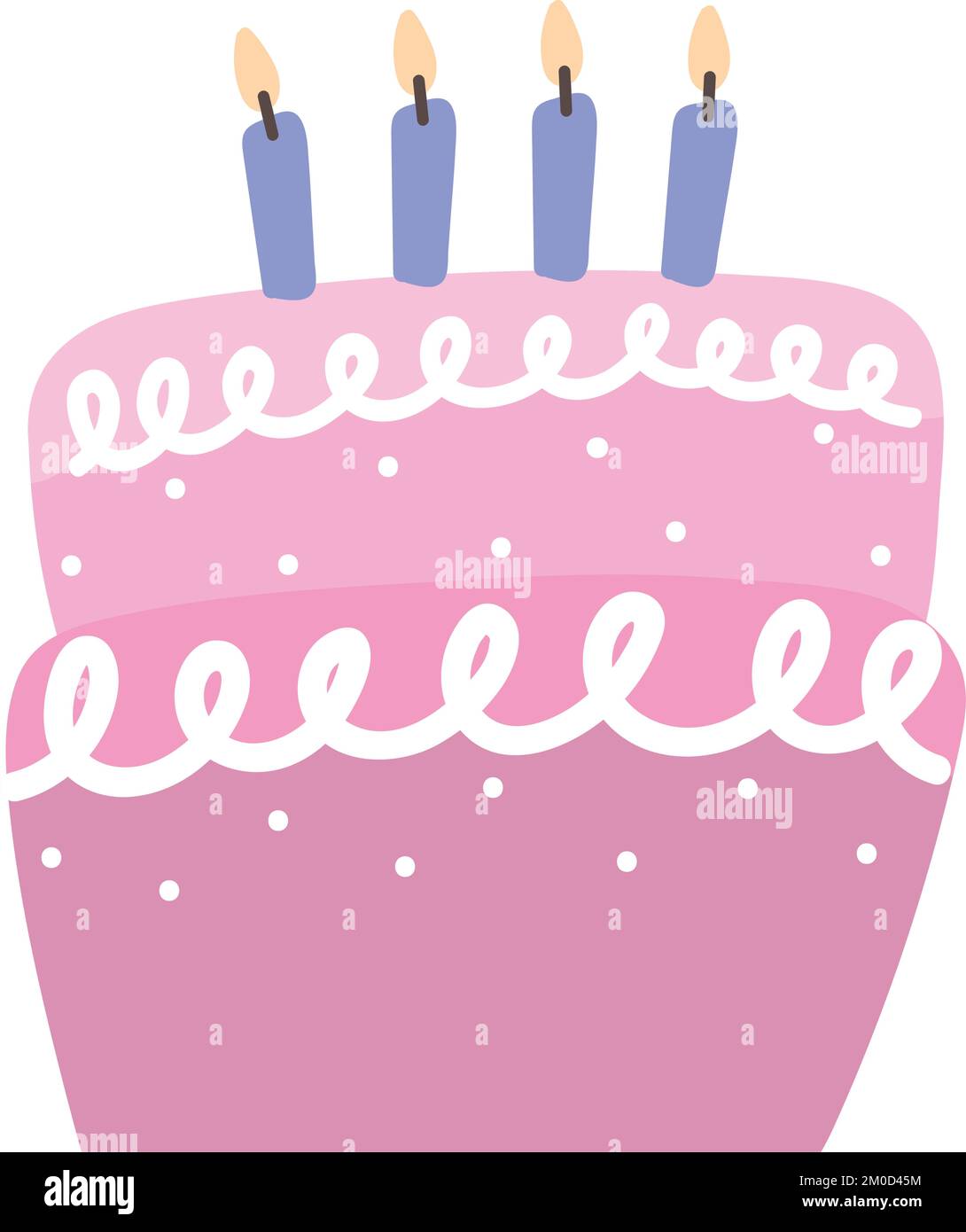 cake with candles birthday Stock Vector Image & Art - Alamy