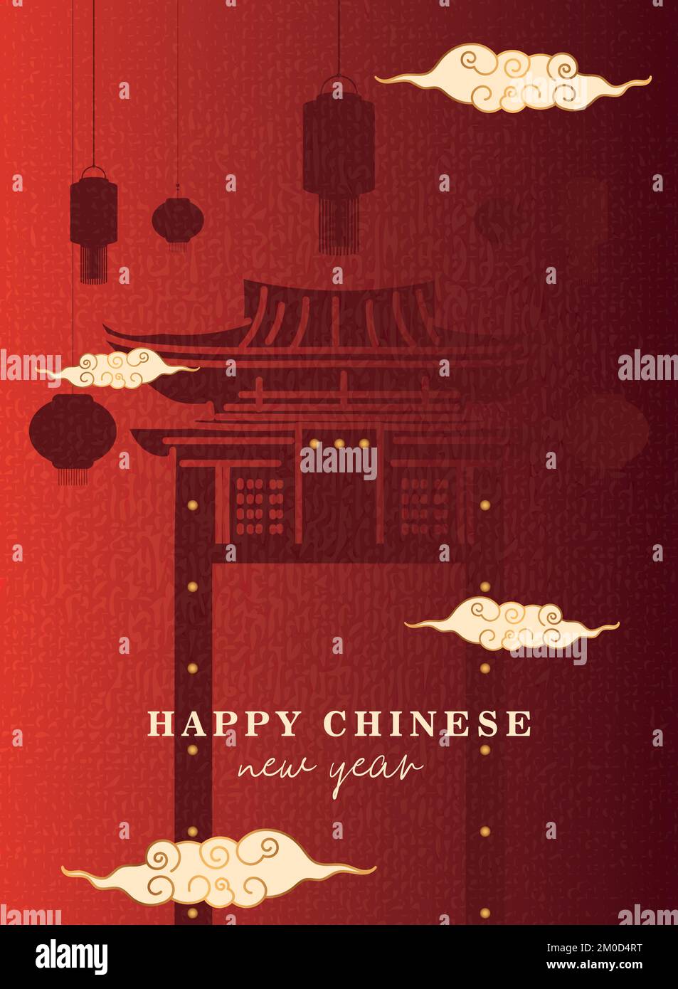 Colored chinese new year poster Vector Stock Vector Image &amp; Art - Alamy