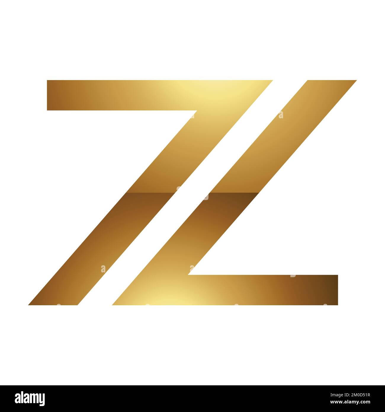 Golden Letter Z Symbol on a White Background Icon 1 Stock Vector Image & Art Alamy