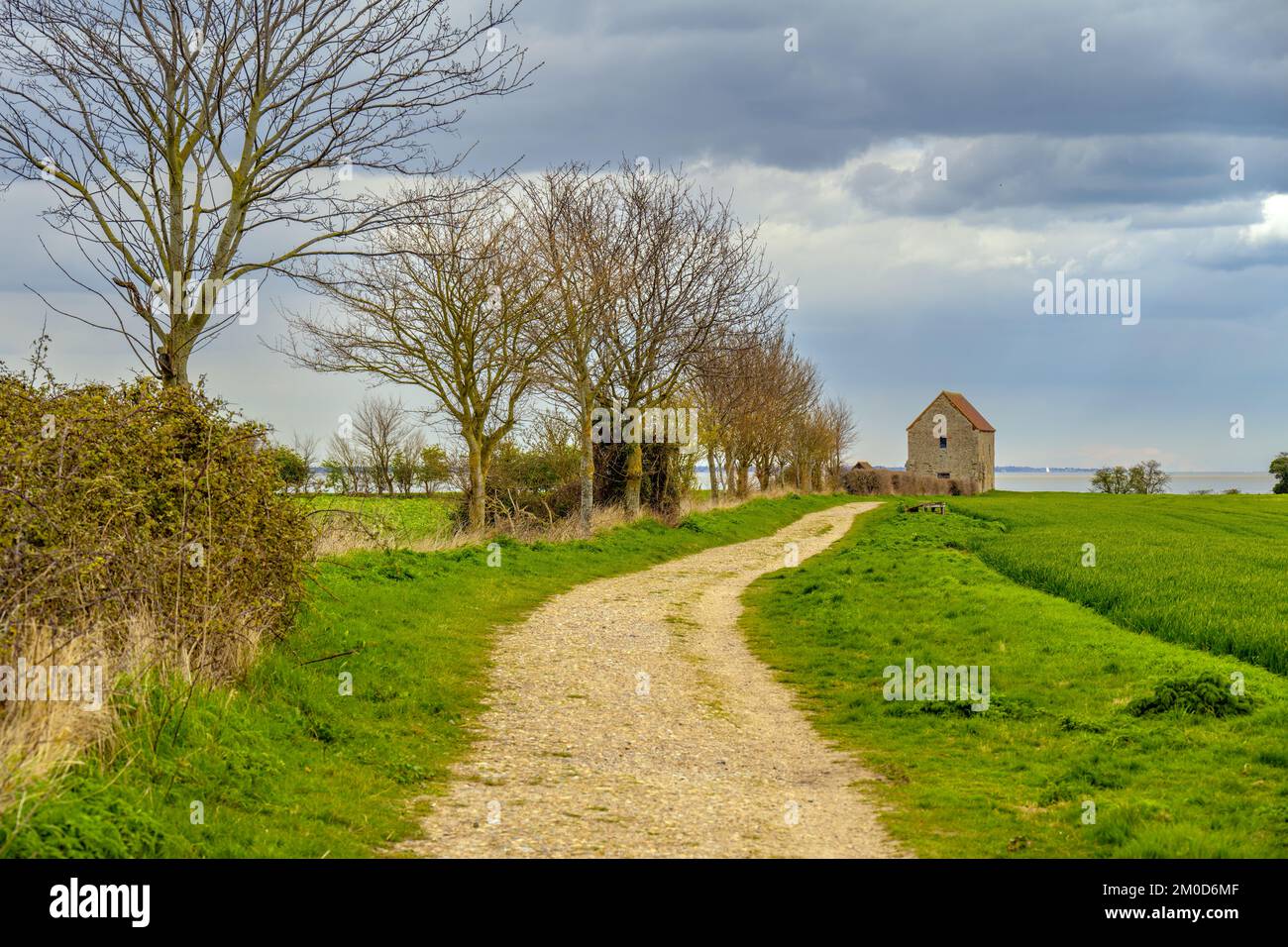 Chapel of St Peter-on-the-Wall Bradwell on sea the spatial home of The Othona Community Stock Photo