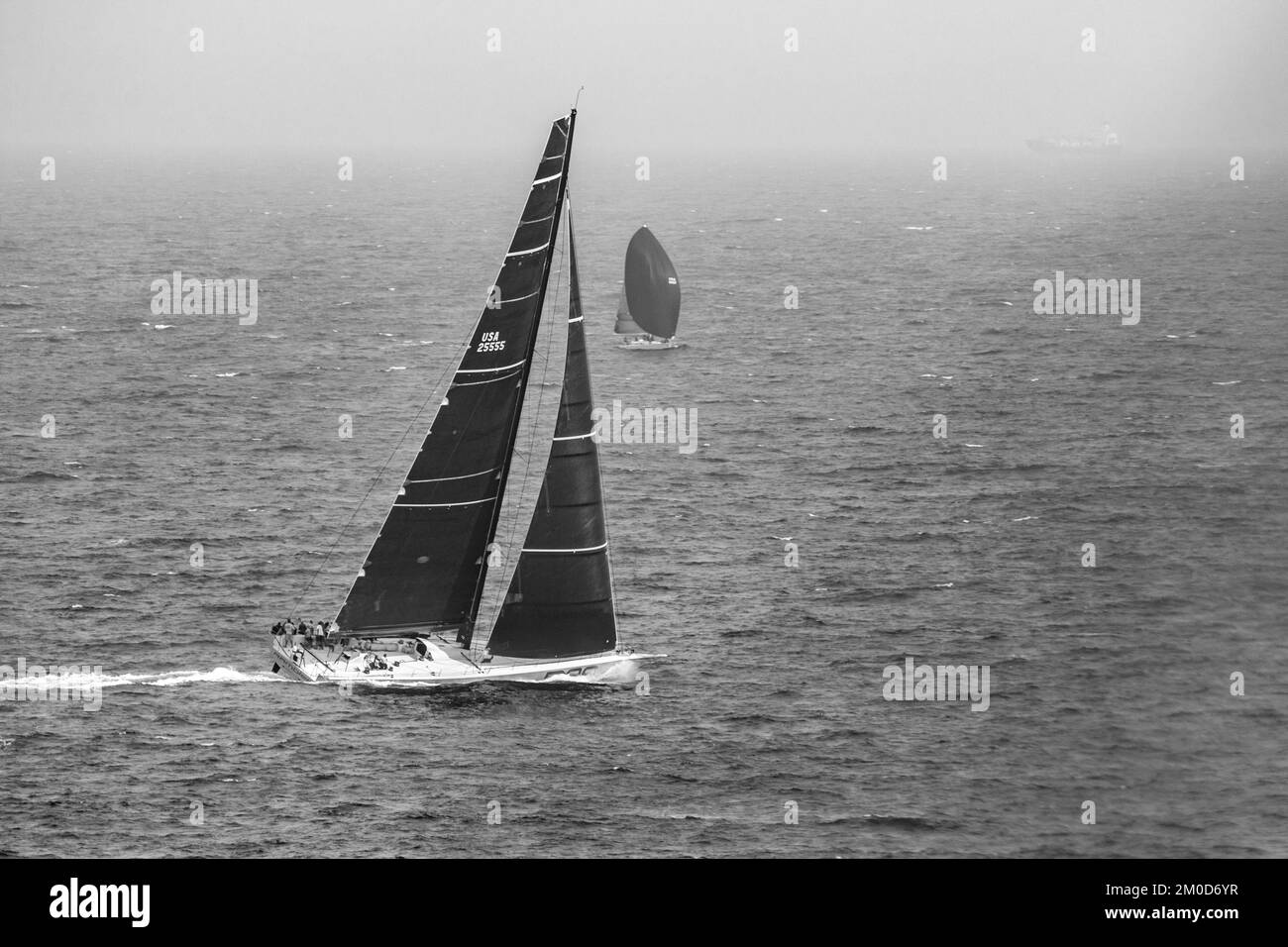 Race Sailing Stock Photo
